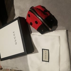 Gucci ladybug coin purse
